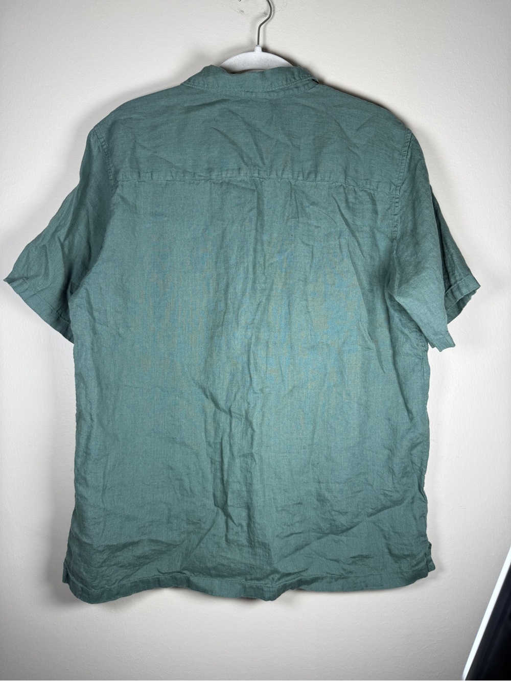 Theory Noll Linen Camp Shirt In Balsam Sz M - Picture 9 of 12